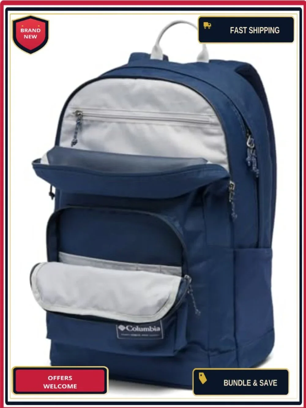 Columbia Unisex Zigzag II 30L Backpack with Laptop Sleeve, Polyester